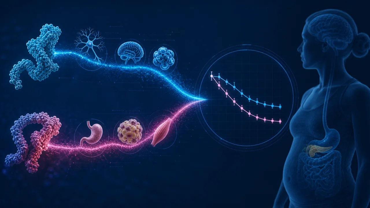 Editorial illustration for CagriSema REDEFINE-1 results explained vs the next-gen GLP-1 family