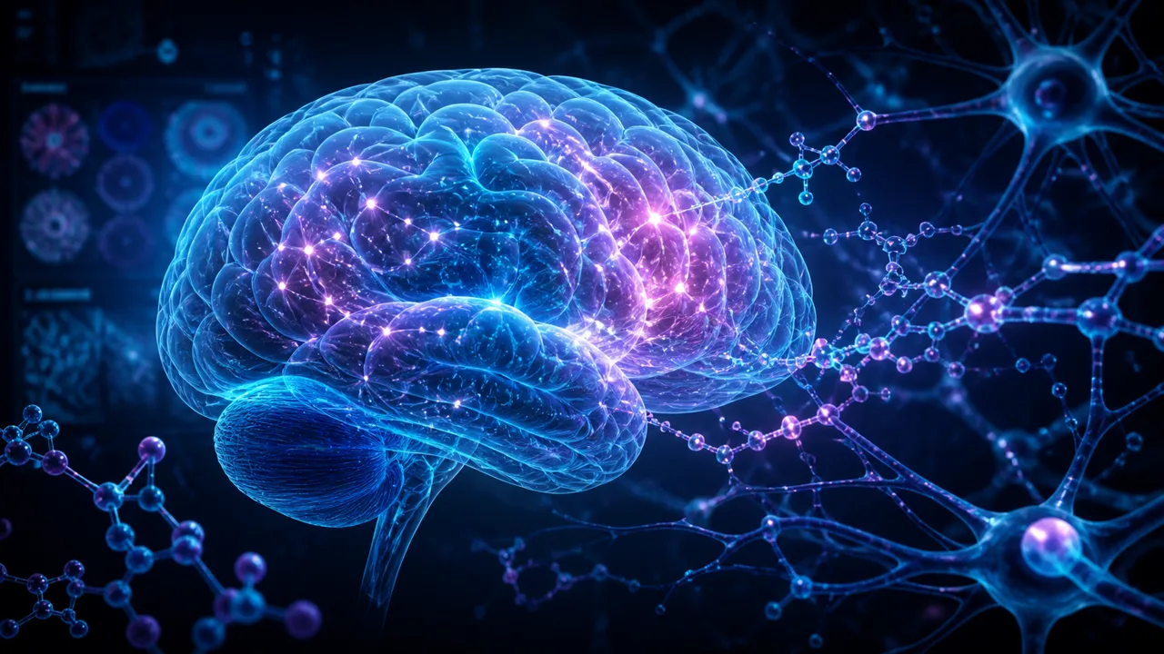 Editorial illustration for The 12 best nootropic peptides for focus and memory