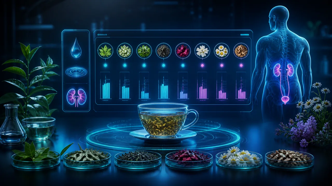 Editorial illustration for Tea diuretic analyzer: which teas fit you