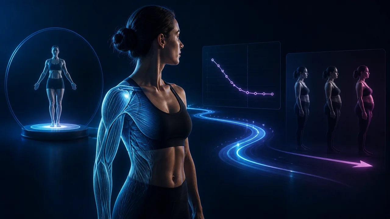 Editorial illustration for Tirzepatide beyond the dosing chart: muscle, plateau, and off-ramp