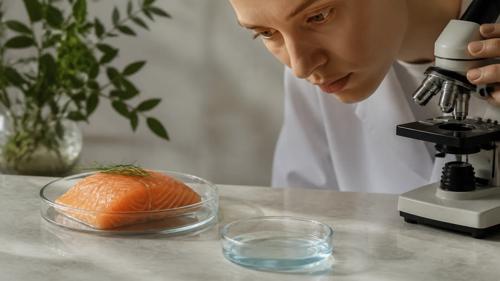 A documentary scene showing natural skin or hair texture and realistic evaluation.