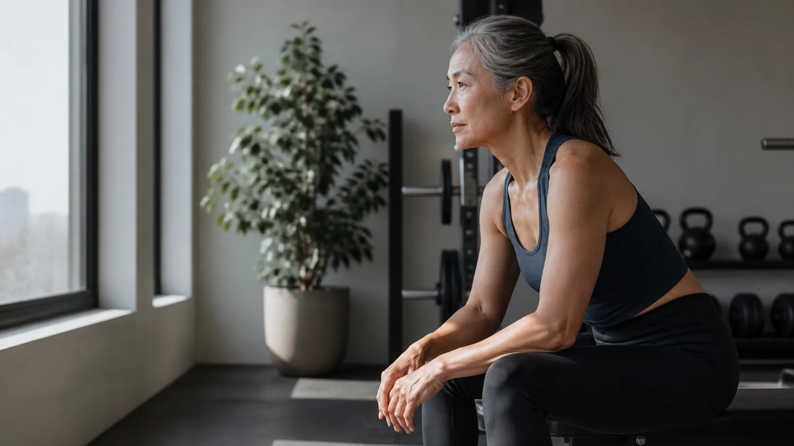 A documentary scene showing functional and metabolic progress in a credible human context.